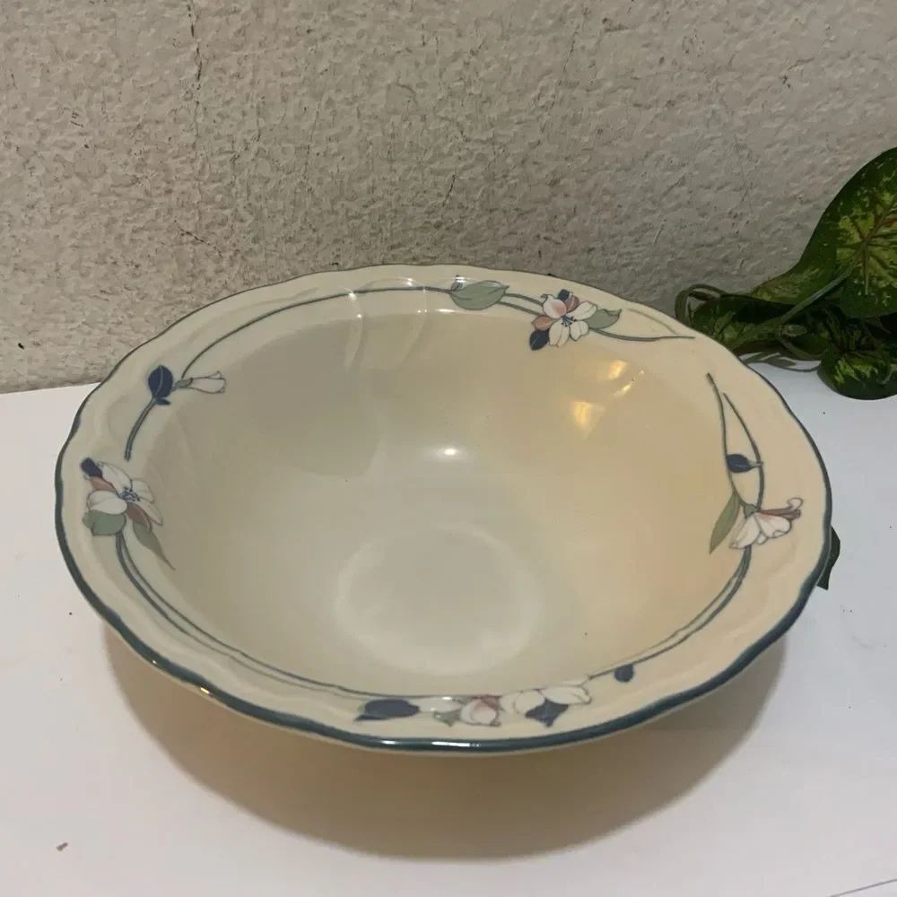 EPOCH VTG 1980’s-1990’s NEW APPLE BLOSSOM SCALLOPED VEGETABLE Bowl 9” VGUC